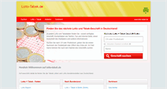 Desktop Screenshot of lotto-tabak.de